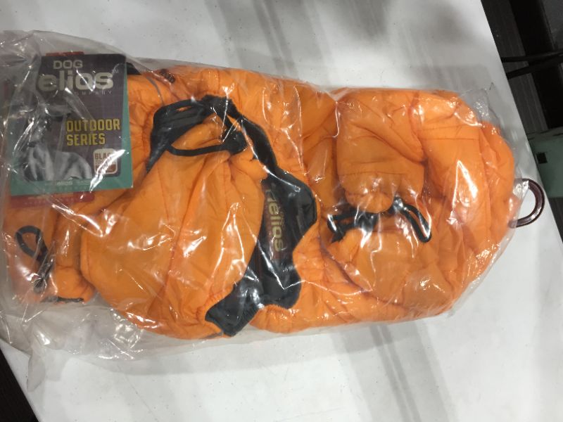 Photo 2 of Dog Helios Orange Thunder-Crackle Full-Body Waded-Plush Adjustable and 3M Reflective Dog Jacket, for smaller  Medium sized dogs
