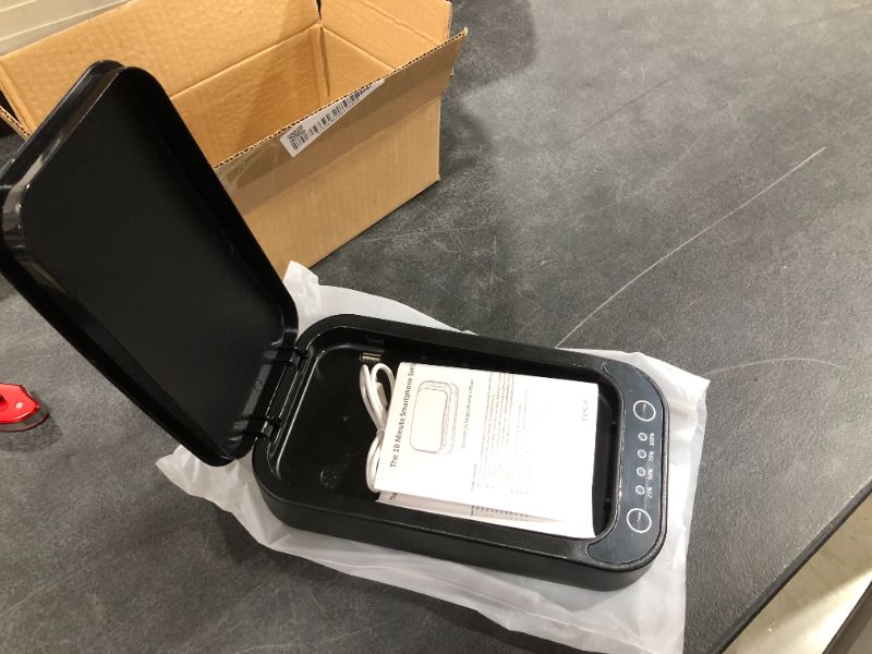 Photo 1 of Smartphone 10 Minute UV Sanitizer, BLACK