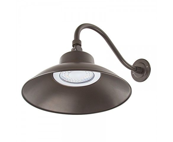 Photo 1 of 42W LED Gooseneck Barn Light - Swivel Head - 4000 Lumens, 5000K, PACK OF 2