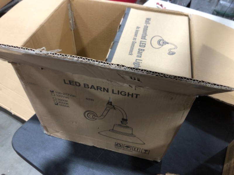 Photo 3 of 42W LED Gooseneck Barn Light - Swivel Head - 4000 Lumens, 5000K, PACK OF 2