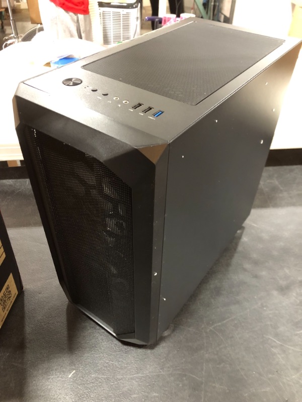 Photo 3 of Apevia PRODIGY-BK Micro-ATX Gaming Case with 1 x Tempered Glass Panel, Top USB3.0/USB2.0/Audio Ports