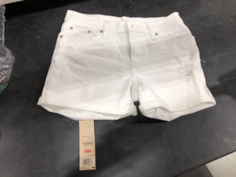 Photo 2 of Levi's Women's Mid Length Shorts, Forever Light, SIZE 28W