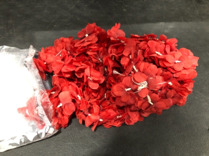 Photo 1 of 33 FT ARTIFICAL FLOWER GARLAND, RED