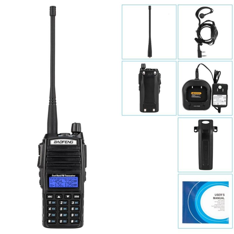 Photo 1 of Zimtown Popular Baofeng UV-82 UHF Two-way 400-520MHz Dual-Band Ham Walkie Talkies UV82