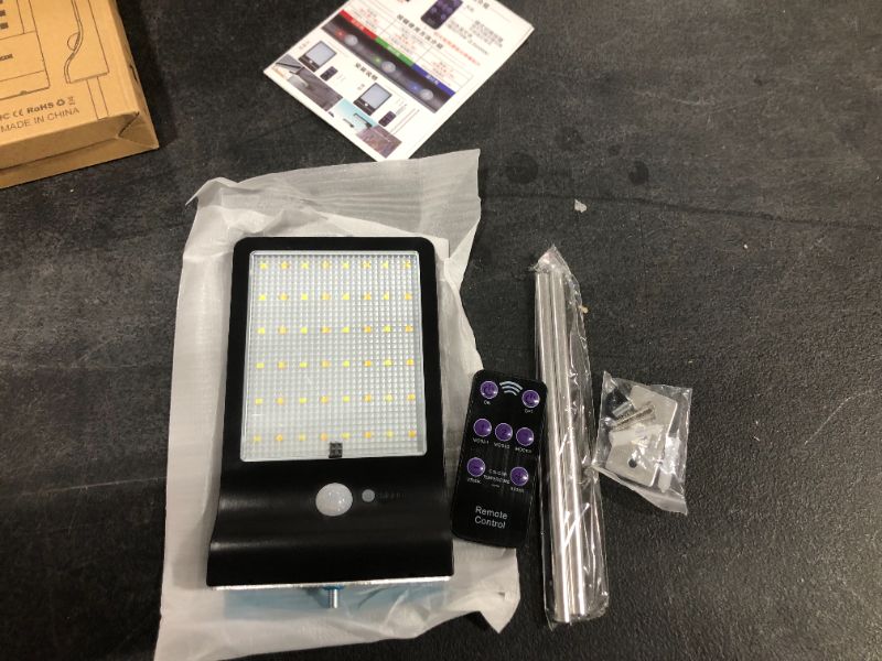 Photo 1 of 66 LED SOLAR POWER MOTION SENSOR LIGHT OUTDOOR WATERPROOF YARD GARDEN WALL LAMP