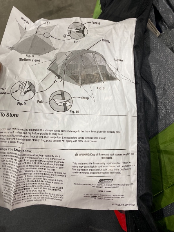 Photo 2 of Coleman Evanston 8-Person Dome Tent with Screen Room, 2 Rooms, Green