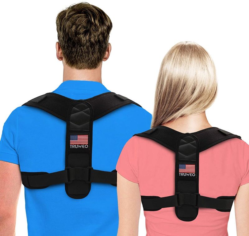 Photo 1 of Posture Corrector For Men And Women - Adjustable Upper Back Brace For Clavicle To Support Neck, Back and Shoulder (Universal Fit, U.S. Design Patent)