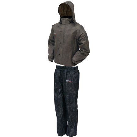 Photo 1 of Frogg Toggs All Sport Rain Suit, Stone Jacket/Black Pants, Size Large