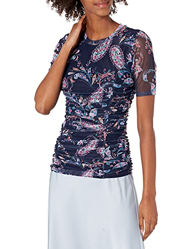 Photo 1 of  Women's Power Mesh Paisley Printed Top, Small 