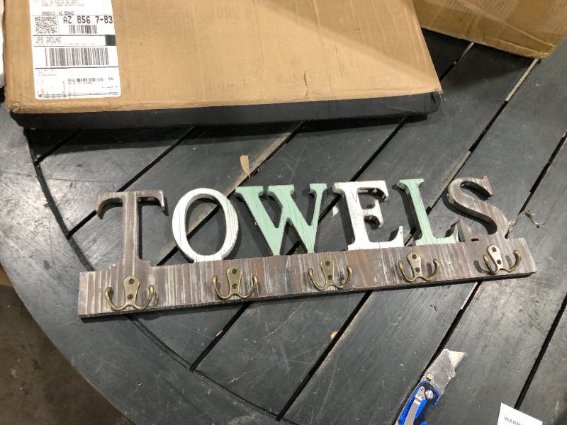 Photo 1 of Bath Rustic Towel Hanger Decor 