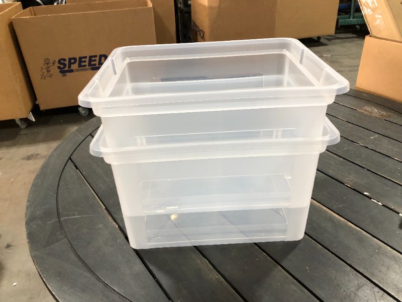 Photo 1 of 2 Storage Plastic Container With No Lid 