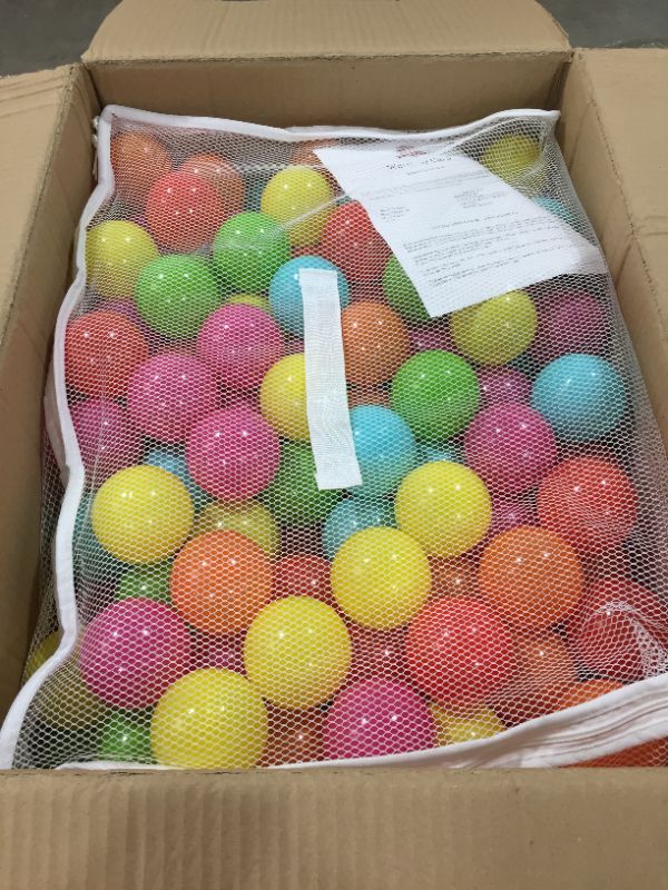 Photo 2 of BalanceFrom 23Inch Phthalate Free BPA Free NonToxic crush Proof Play Balls Pit Balls 6 Bright col