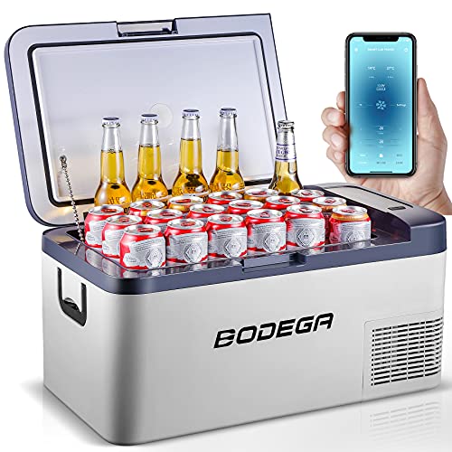 Photo 1 of BODEGA 12 Volt Car Refrigerator, Car Fridge Dual Zone APP Control, Portable Freezer,37 Quart (35L) -4?-68? RV Electric Compressor Cooler 12/24V DC and 100-240V AC for Outdoor, Camping, Travel,RV