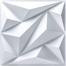 Photo 1 of 19.7" x 19.7" Wall Paneling in White (12-pack)