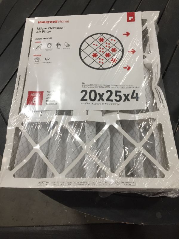 Photo 2 of Honeywell High Efficiency 20 x 25 x 4.5 Inch Cleaner Air Filter | CF100A1025-U