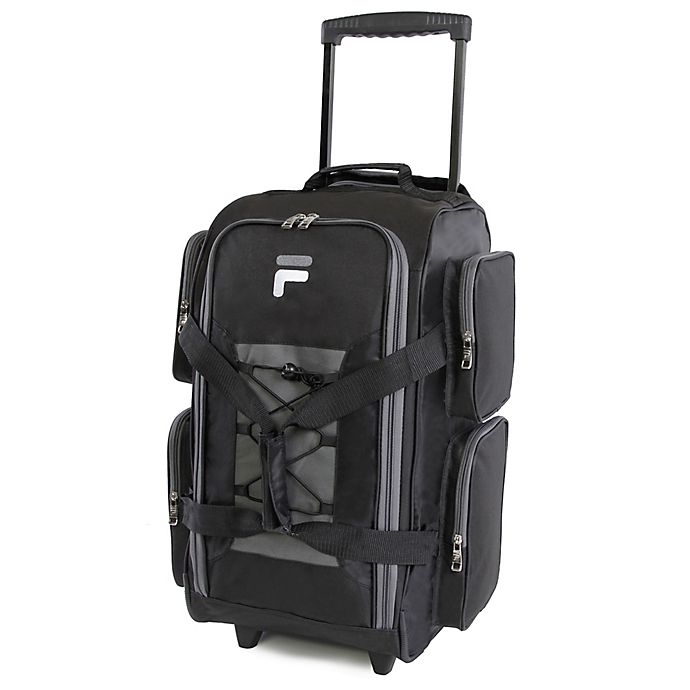 Photo 1 of FILA 22-Inch Carry-On Rolling Duffel Bag in Black