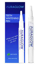 Photo 1 of AuraGlow Teeth Whitening Pen, 35% Carbamide Peroxide, 15+ Whitening Treatments, No Sensitivity, 2ml