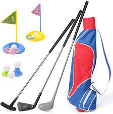 Photo 1 of Kids Golf Clubs Toy Set, Exercise N Play Deluxe Happy Young Golfer Sports Kit, 15 Piece Set for Promotion of Kids Physical and Mental Development
