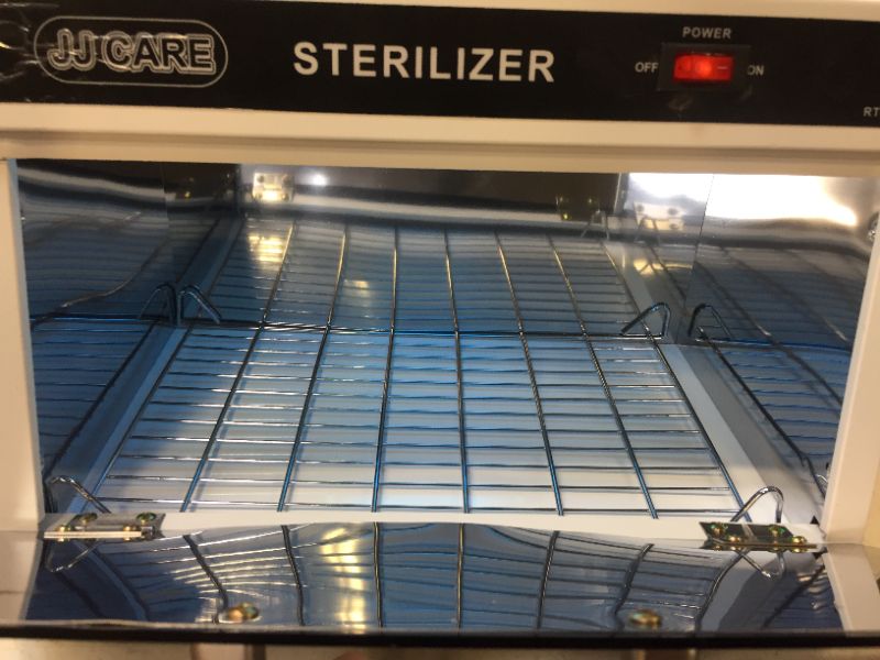 Photo 4 of JJ CARE UV Sterilizer for Salon, Large UV Sanitizer Box 7.4 L Capacity, Sterilizer Cabinet for Clinics, Salon and Spa
