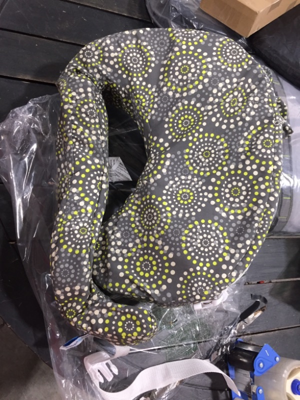 Photo 1 of My Brest Friend Original Nursing Posture Pillow, Grey & Yellow Fireworks
