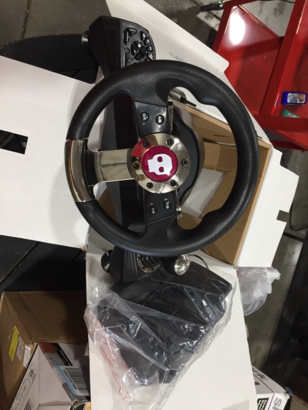 Photo 2 of Numskull Multi Format Pro Steering Wheel With Gear Shift - Black
