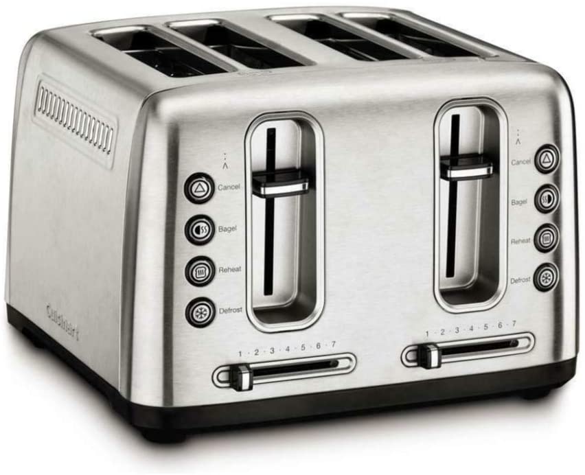 Photo 1 of Cuisinart RBT-4900PCFR Stainless Steel 4-Slice Toaster with Shade Control, Brushed Stainless (Renewed)
