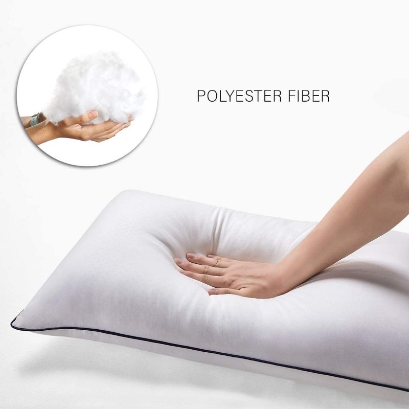 Photo 2 of Bed Pillows for Sleeping 2 Pack of Standard, Down Alternative Cooling Pillows with Super Soft Plush Fiber Fill,Luxury Plush Gel Bed Pillows Set of 2