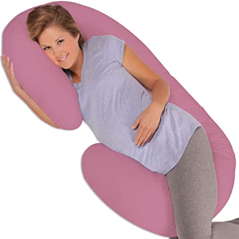 Photo 1 of Leachco Snoogle Original Maternity/Pregnancy Total Body Pillow, Mauve
