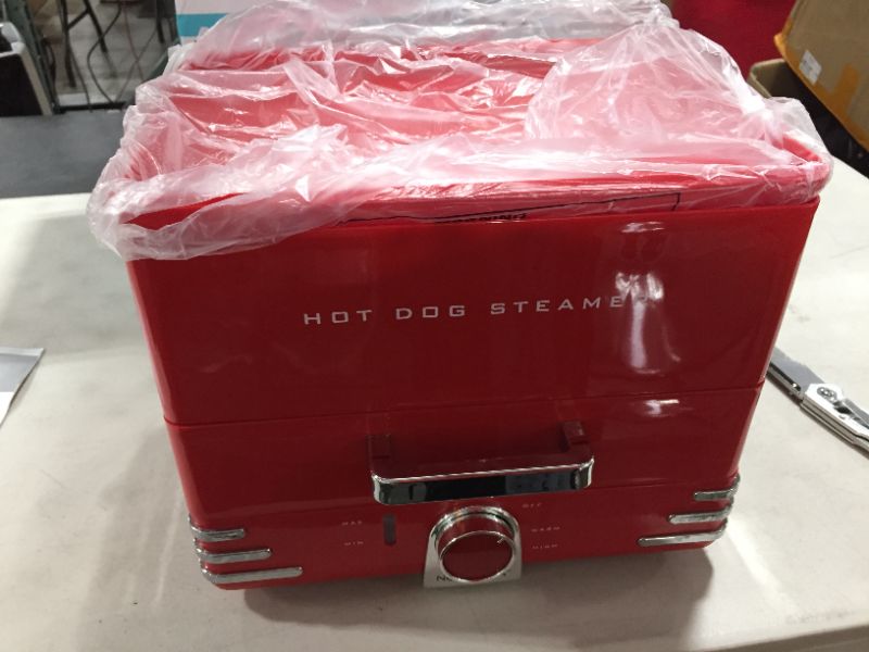 Photo 2 of 24-Hot Dog Dinner Style Red Hot Dog Steamer