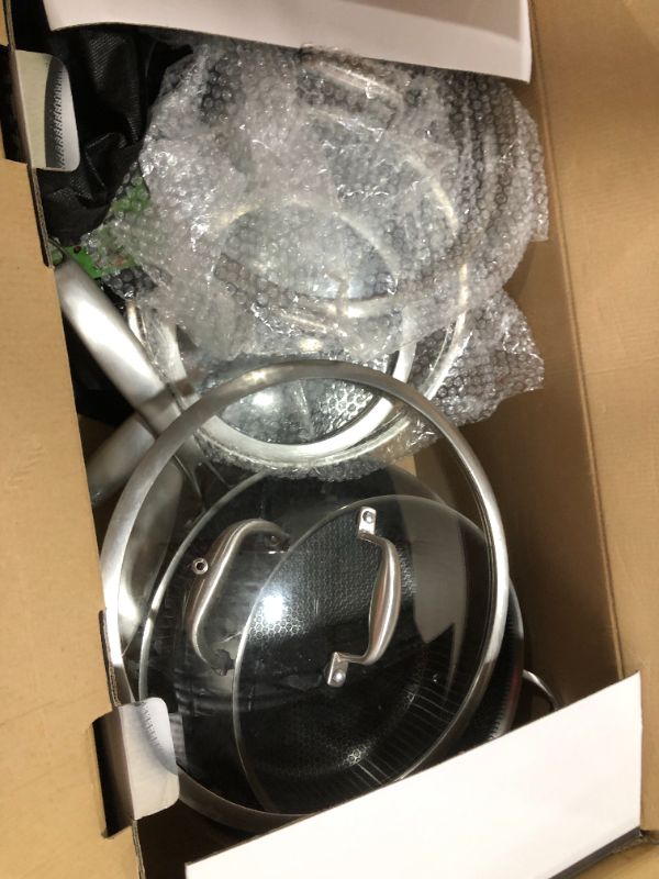 Photo 2 of 8-Piece Stainless Steel Cookware Set Triply DAKIN Etching Non-Stick Coating Inside and Outside