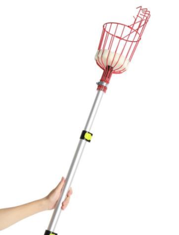 Photo 1 of Zimtown 12.6FT Fruit Picker Tool, with Light-Weight Stainless Steel Telescoping Pole--- 5 ct
