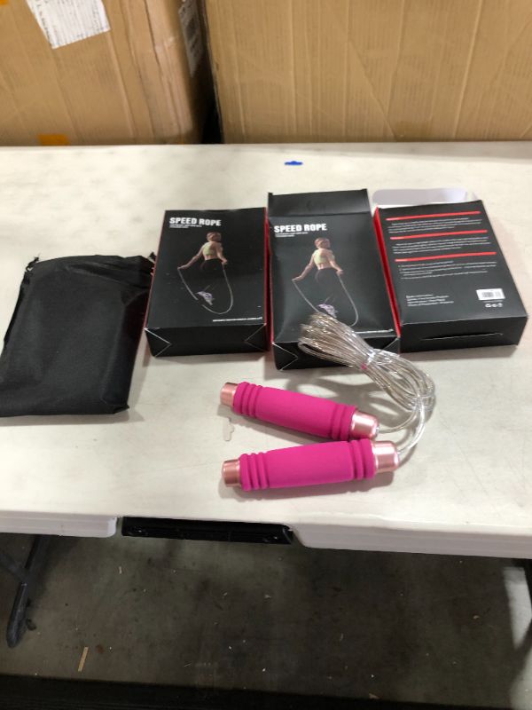 Photo 1 of  Weighted Jump Rope In PINK,, ROPE LENGTH: 108 INCH, PACK OF 3