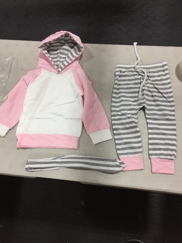 Photo 2 of Baby Boys Girls Clothes Long Sleeve Hoodie Tops Sweatsuit Long Pants Outfit Set 18-24 Months 