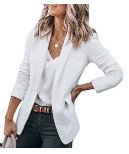 Photo 1 of Cicy Bell Womens Casual Blazers Open Front Long Sleeve Work Office Jackets Blazer