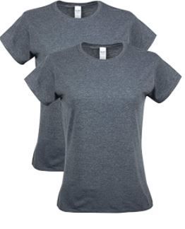 Photo 1 of Gildan Women's Softstyle Cotton T-Shirt, Style G64000l, 2-Pack Large 