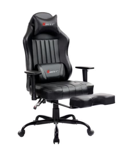 Photo 1 of Black Racing Leather Gaming Chair