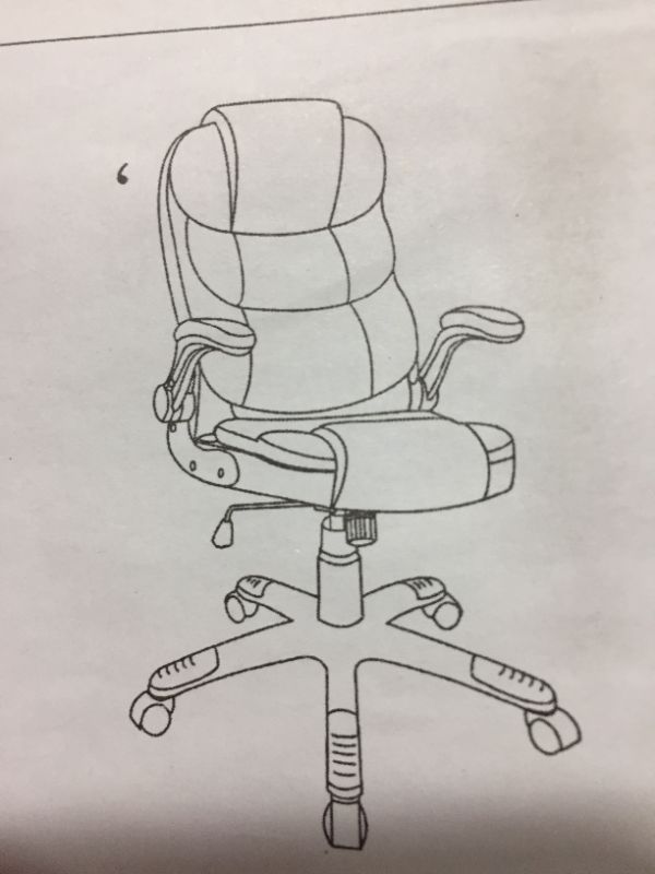 Photo 1 of Generic Office Chair, Black and White