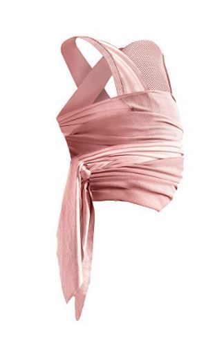 Photo 1 of Boppy Newborn Baby Carrier—ComfyHug | Hybrid Wrap | 2 Carrying Positions, 0m+ 5-20lbs | Size Inclusive, Infant Carrier for Bonding | Ballerina Pink, Hardware Free