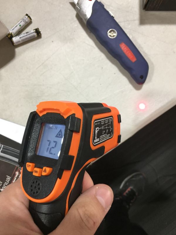 Photo 2 of KIZEN Infrared Thermometer Gun (NOT for Humans) - LaserPro LP300 Non-Contact Temperature Gun for Cooking, Home Repairs & Maintenance, -58Deg F to 1112Deg F (-50 Deg C to 600 Deg C)