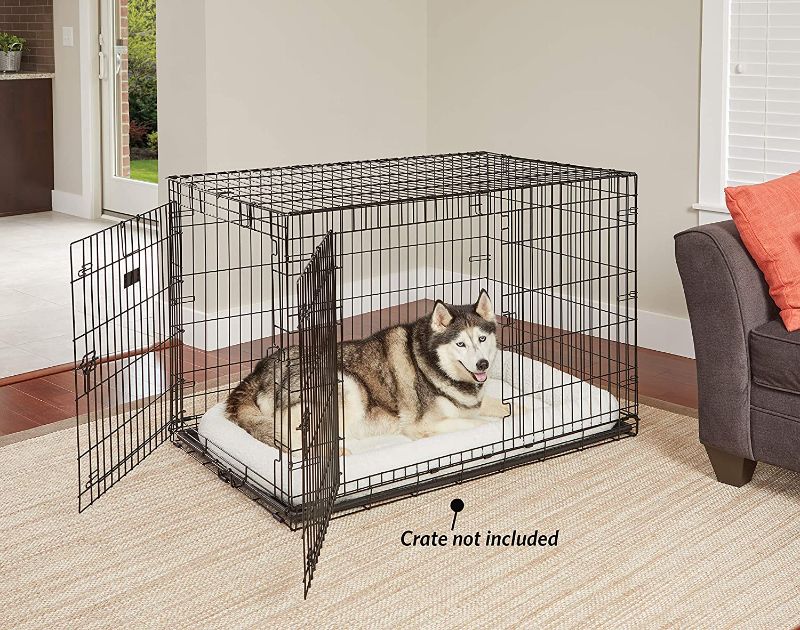 Photo 3 of MidWest Bolster Pet Bed | Dog Beds Ideal for Metal Dog Crates | Machine Wash & Dry
