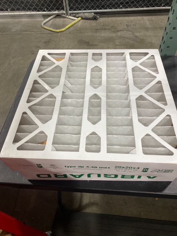 Photo 1 of 20x20x4 MERV 2 Pleated Air Filter
