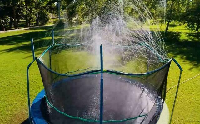 Photo 1 of 5 Pack of Kids Water Fun Product | Artbeck 39ft. Trampoline Sprinkler - Black | 12M TRAMPOLINE SPRINKLER KIT | 