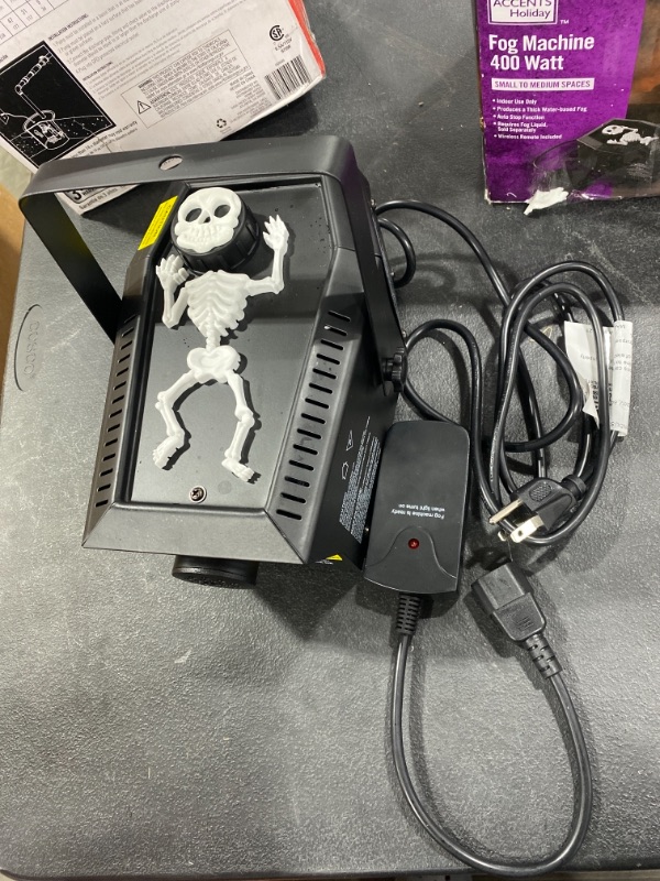 Photo 1 of 4.8 in. 400-Watt Coffin Skeleton Fog Machine