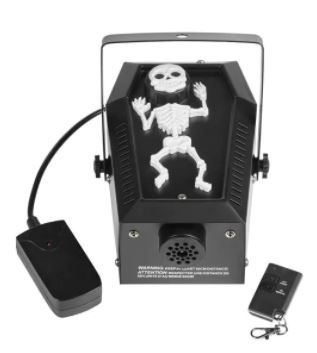 Photo 1 of 4.8 in. 400-Watt Coffin Skeleton Fog Machine