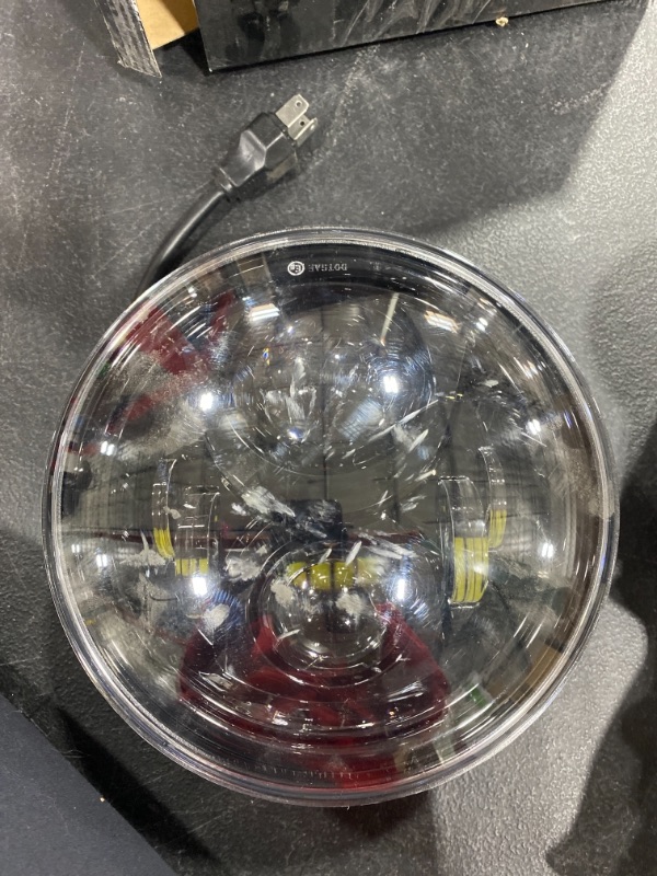 Photo 2 of 7"Round LED Headlight Lamp &Chrome Bracket For Harley street Glide 2017
