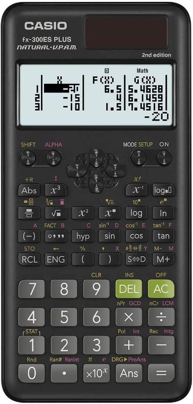 Photo 1 of Casio fx-300ESPLUS2 2nd Edition, Standard Scientific Calculator, Black
