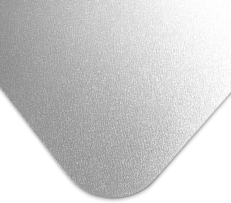 Photo 2 of Amazon Basics Polycarbonate Office Chair Mat with Under-Desk Lip For Hard Floors - 35 x 47-Inch, Clear
