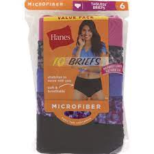 Photo 1 of Hanes Women's Cool Comfort Microfiber Brief Underwear, 10-Pack
