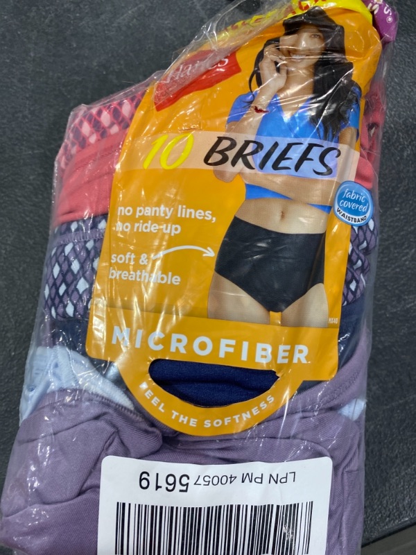 Photo 1 of Hanes Women's Cool Comfort Microfiber Brief Underwear, 10-Pack
