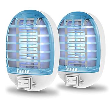 Photo 1 of GLOUE Indoor Bug Zapper, Mosquito Killer Electronic Insect Killer Fly Trap, Mosquito Zapper with Blue Lights for Home, Kitchen, Bedroom, Baby Room, Office (2 Packs)
